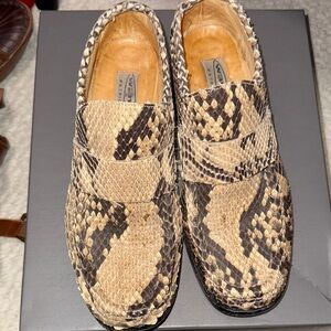 vintage Wannabe by Patrick Cox snakeskin loafers.